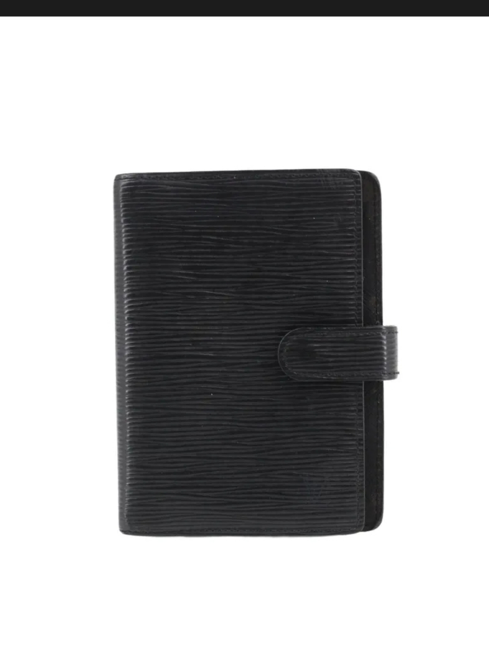 Louis Vuitton Black Epi Leather PM Agenda/Passport Holder- Unisex- Authenticated